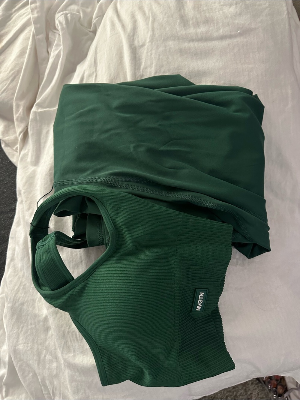 NVGTN Flare Leggings and Sports Bra Gym Wear